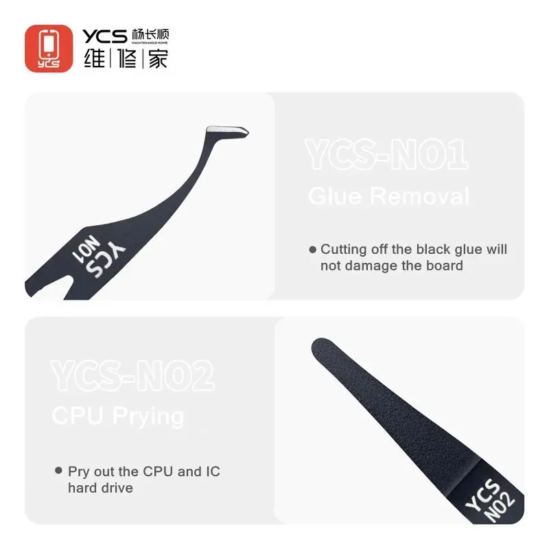 YCS High Hardness Glue Removal Blade For Computer Mobile Phones Motherboard Chip Adhesive Removal Scraper Pry Knife Tool