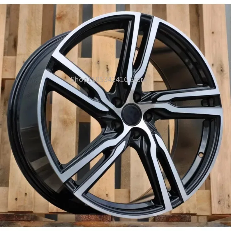 Gloss Black Machine Face Five Spoke OEM Style Alloy Wheel Hub For Volvo S60 S90 XC60 XC90 Passenger Car Rims