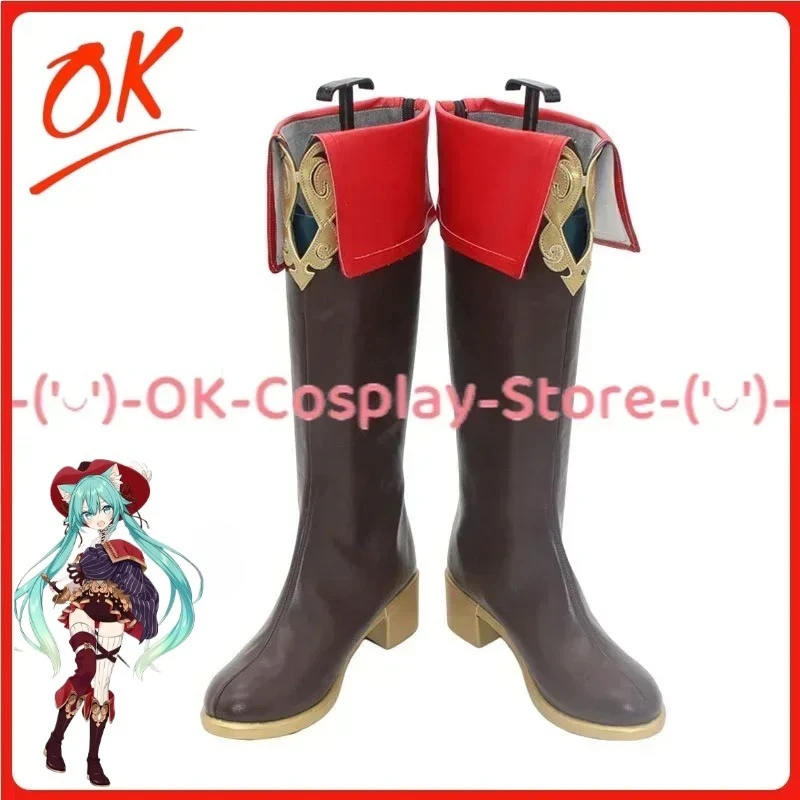 

[Индивидуальный] Мика, обувь для косплея, аниме-игра, костюм для ролевых игр, реквизит, Хэллоуин, карнавал, праздничная вечеринка, ботинки из искусственной кожи