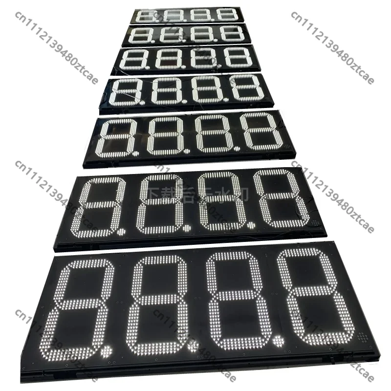 High Brightness LED Fuel Price Display PCB Module, Waterproof Gas Station Digital Number Advertising Screen Circuit Board
