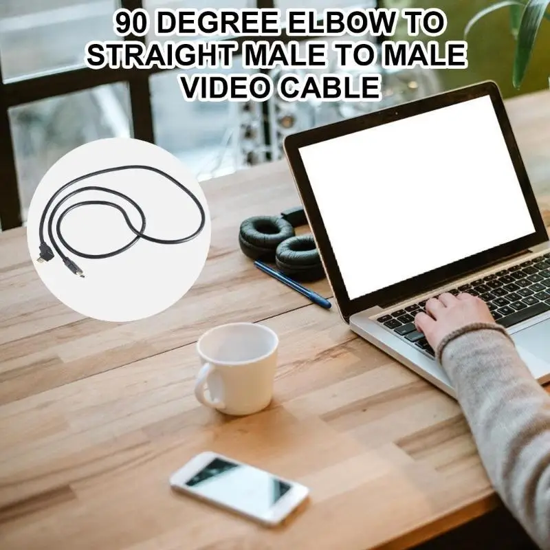 

31BA HDMIcompatible Male to Male Adapter Cable with 90 Degree Turn Connection for Electronic Devices