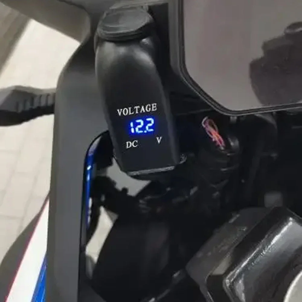 Dual USB Charger Power Adapter Hella DIN Socket Motorcycle For BMW GS1200 R1200GS Adventure R1250GS F850GS F750GS F650GS F900 XR