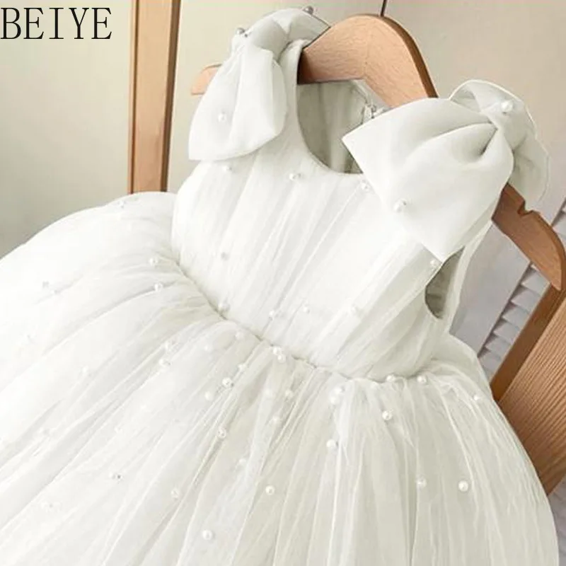

Girls' Formal Dress Piano Host Performance Costume Kids' Birthday Party Wedding Dress Princess Gown Summer Girls Dresses