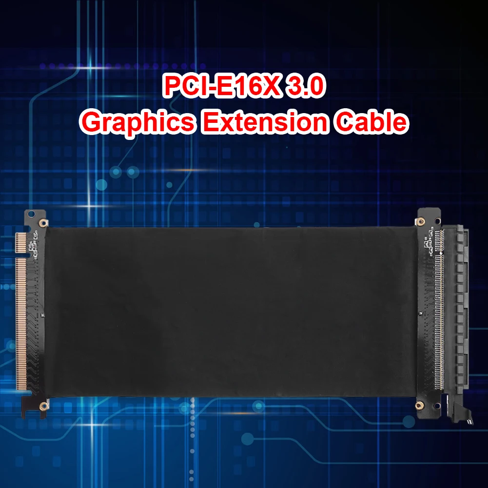 30cm pci express PCI-E3.0 16x cabo flexível riser cartão adaptador de porta de extensão de alta velocidade cabo extensor de placa de vídeo gráfica