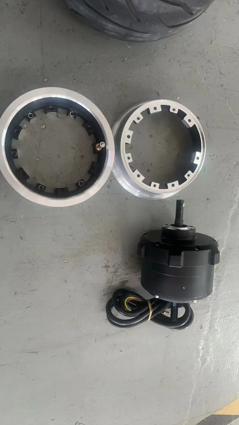 Electric Scooter Spare Parts Accessories 4000w-5000w Vacuum Split Motor with Tyre and Disc for 72v Electric Scooter