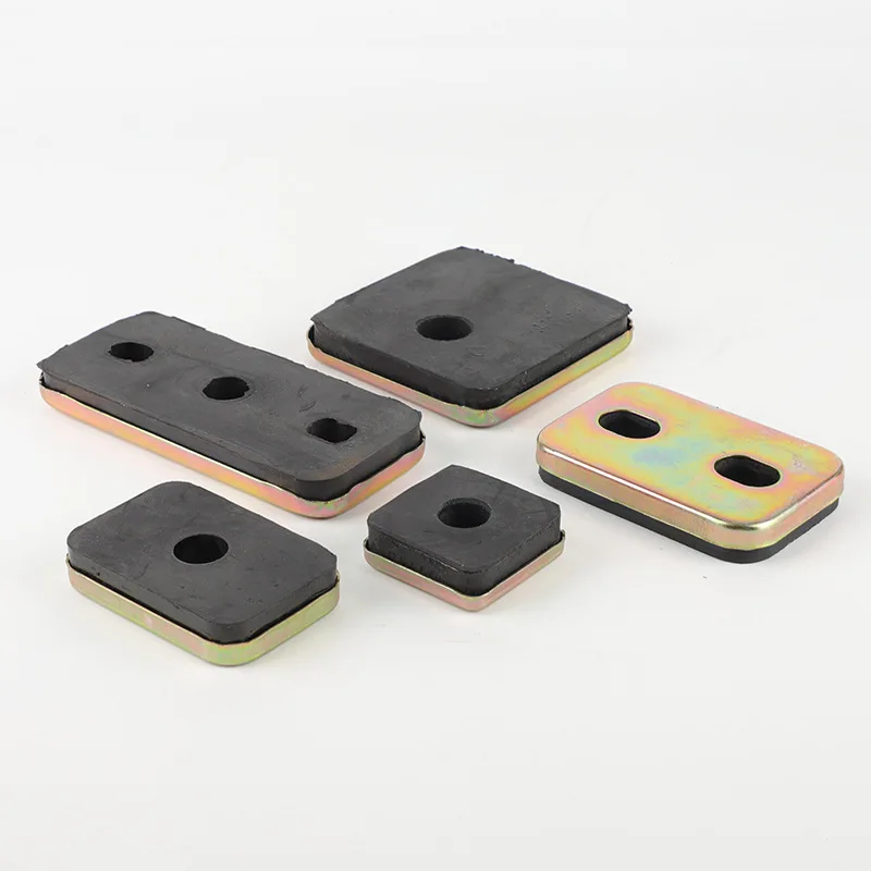 Single Hole Rubber Shock Absorbing Pad, Vibration Isolation Buffer Mount for Generator, Engine and Air Compressor
