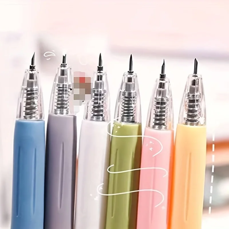 Utensile da taglio artigianale di precisione retrattile creativo da 1 pezzo: la perfetta penna a coltello multiuso per studenti per scrapbooking in carta artistica!