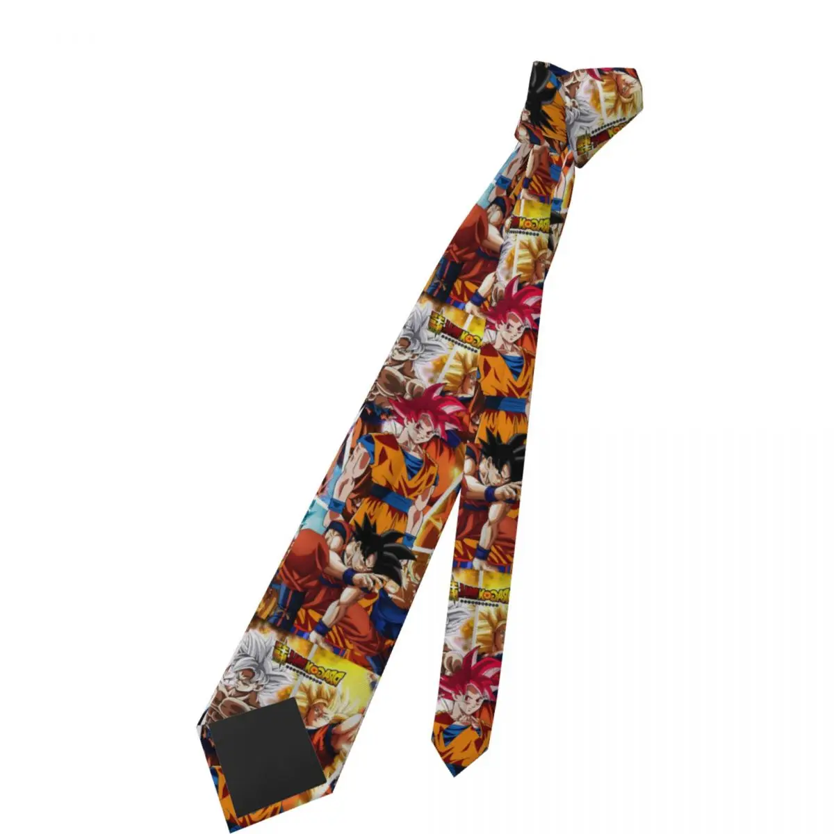 Corbatas personalizadas con póster de Anime Goku Ultra Instinct, corbatas formales de seda novedosas para hombres, corbatas de negocios