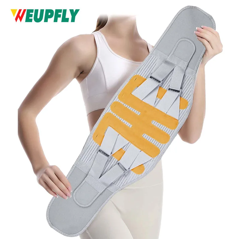 

1 шт. бандаж для нижней части спины для облегчения боли в спине, дышащая поддержка нижней части спины для женщин и мужчин, регулируемый поясничный поддерживающий пояс