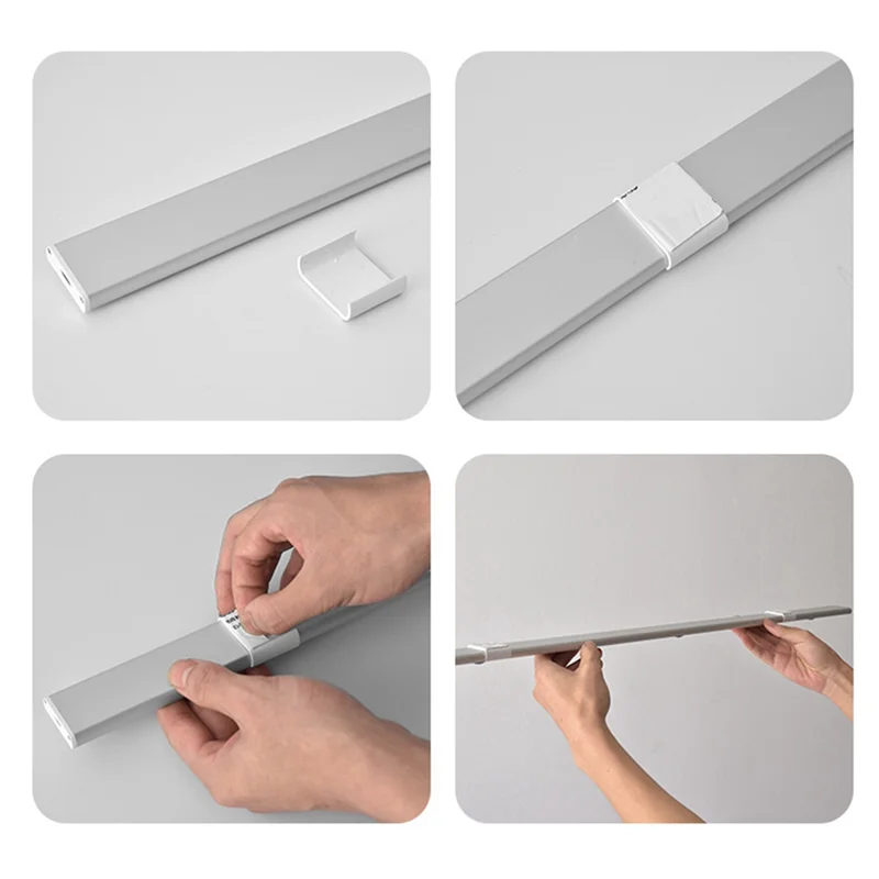 

【Recommend】Tri-Color LED Cabinet Lamp With Motion Sensor, Magnetic Base, Ultra-Thin Atmosphere Lamp, Wine Cabinet Wardrobe.