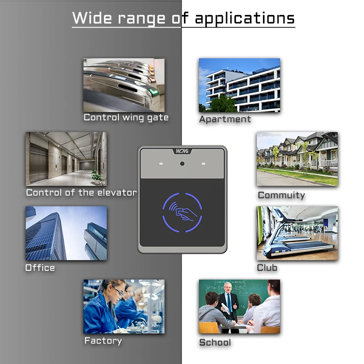 July005 A AC8631 Access Control System Card Elevator Barcode Scanner QR Code M1 Kartenleser