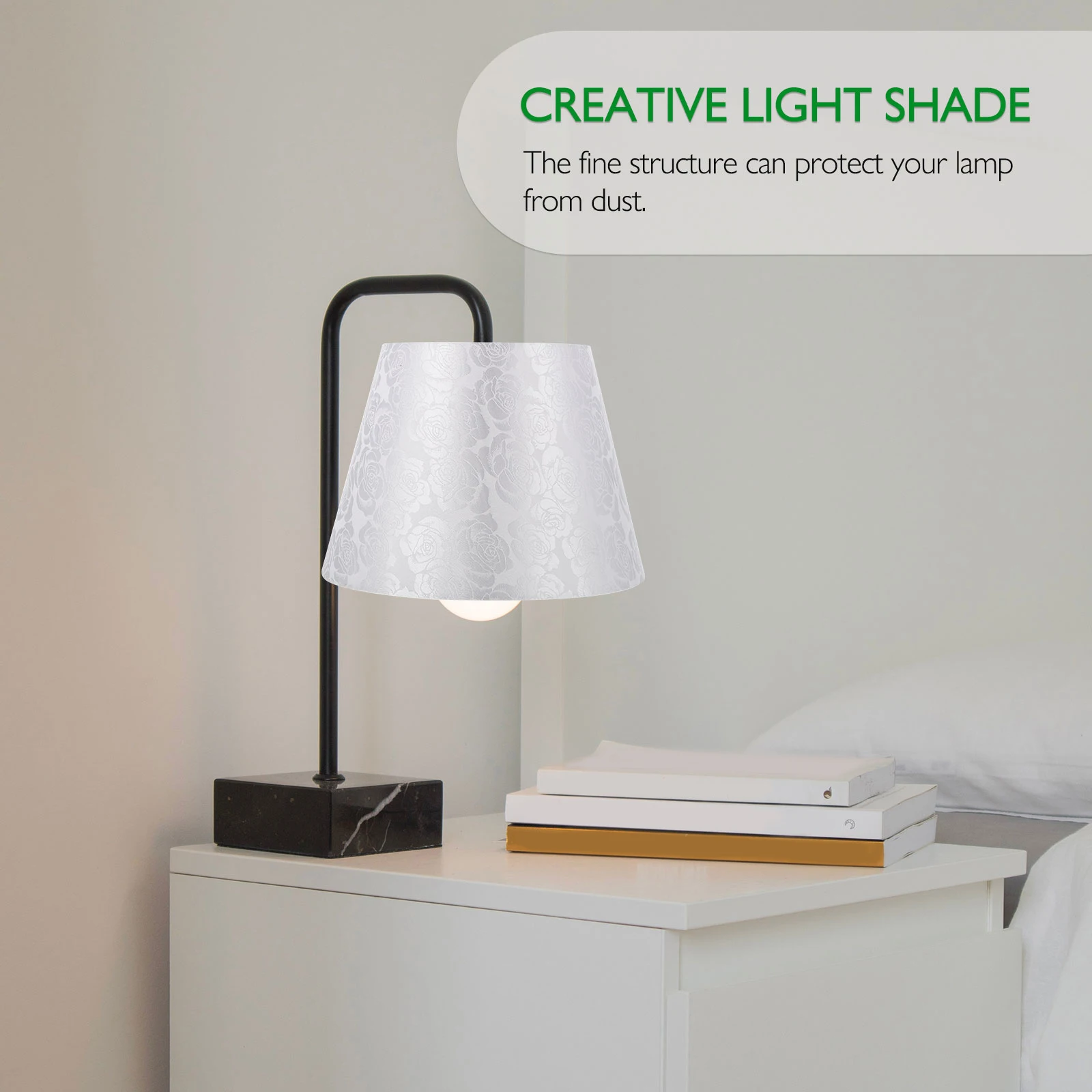 

Stylish Jacquard Lampshade Large Fabric Decorative Light Cover For Bedroom Living Room Study Office Home Decor Cloth Art