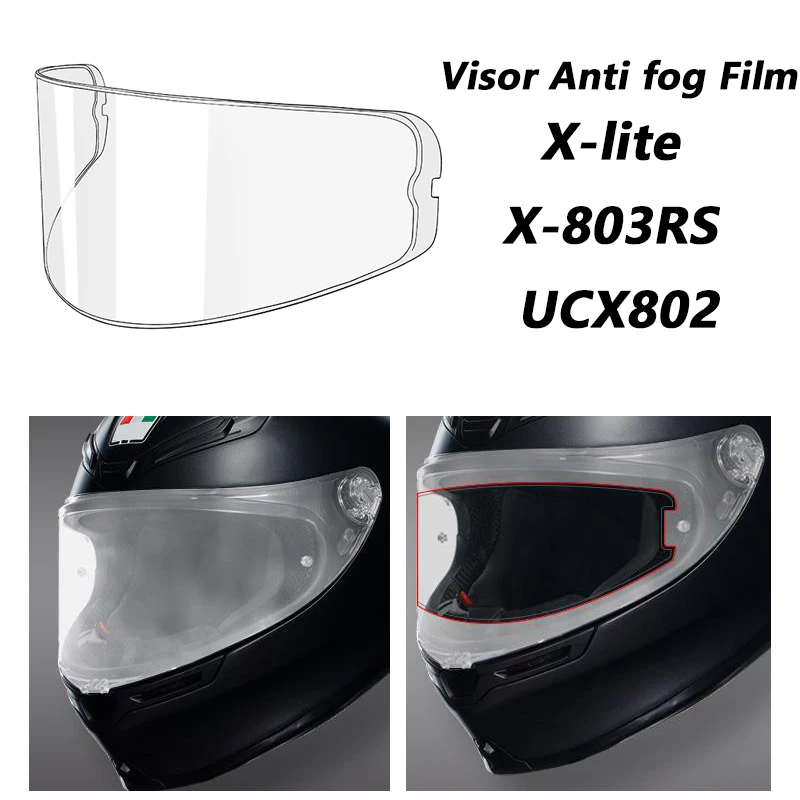 

Для NOLAN X-lite X-803RS UCX802 мотоциклетный шлем пленка противотуманная пленка козырек щит противотуманная