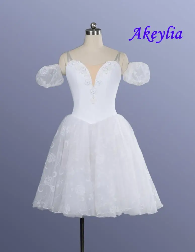 Romantic Ballet Tutu Dress White Girls Fairy Ballet Costume For Sale Women Professional Tutu Dress Adult White Swan Lake Skirt