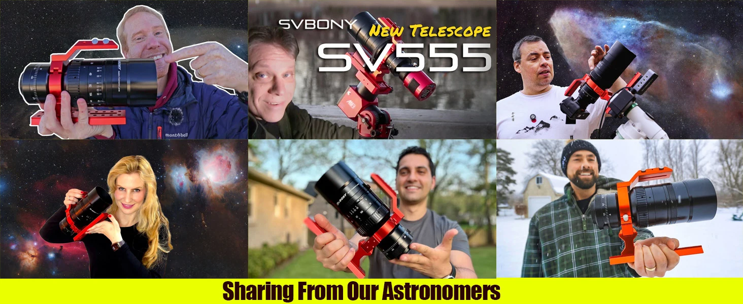 Svbony SV555 Set F/4,5 Vollformat 3-Gruppe 5 Stück Petzval Astrographs APO Astrofotografie mit SV241 oder SV226 – Detail 18