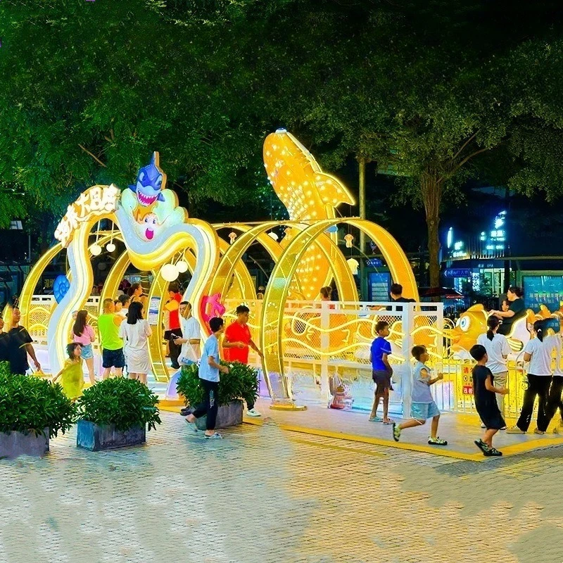 في الهواء الطلق الجديد 12 مقعد تحت الماء مغامرة معدات تسلية بلازا مركز تسوق المسار للأطفال السفينة الدوارة تشغيل الدجاج #3