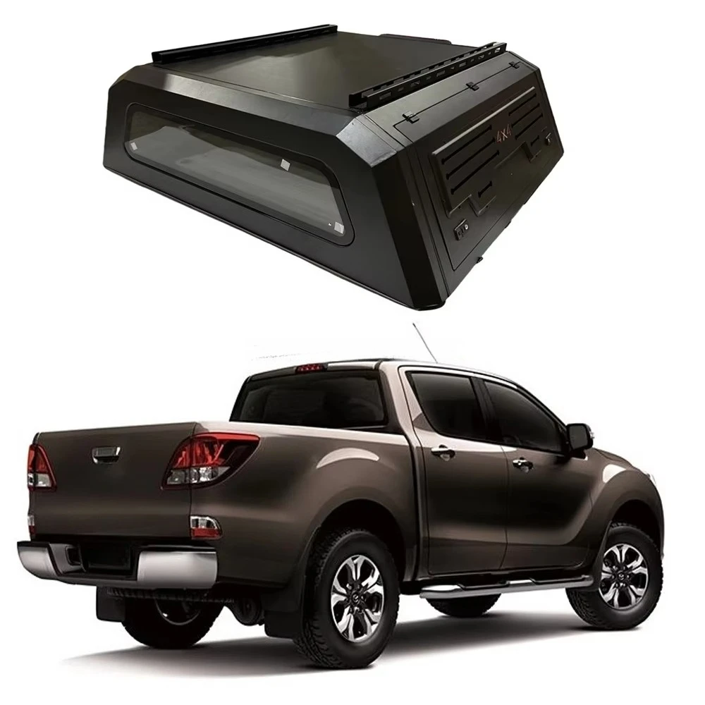 

Factory Direct Accessories Manual Locking Tailbox Waterproof Aluminum Alloy/Steel Hardtop Canopy BT-50 Sierra No-Drill