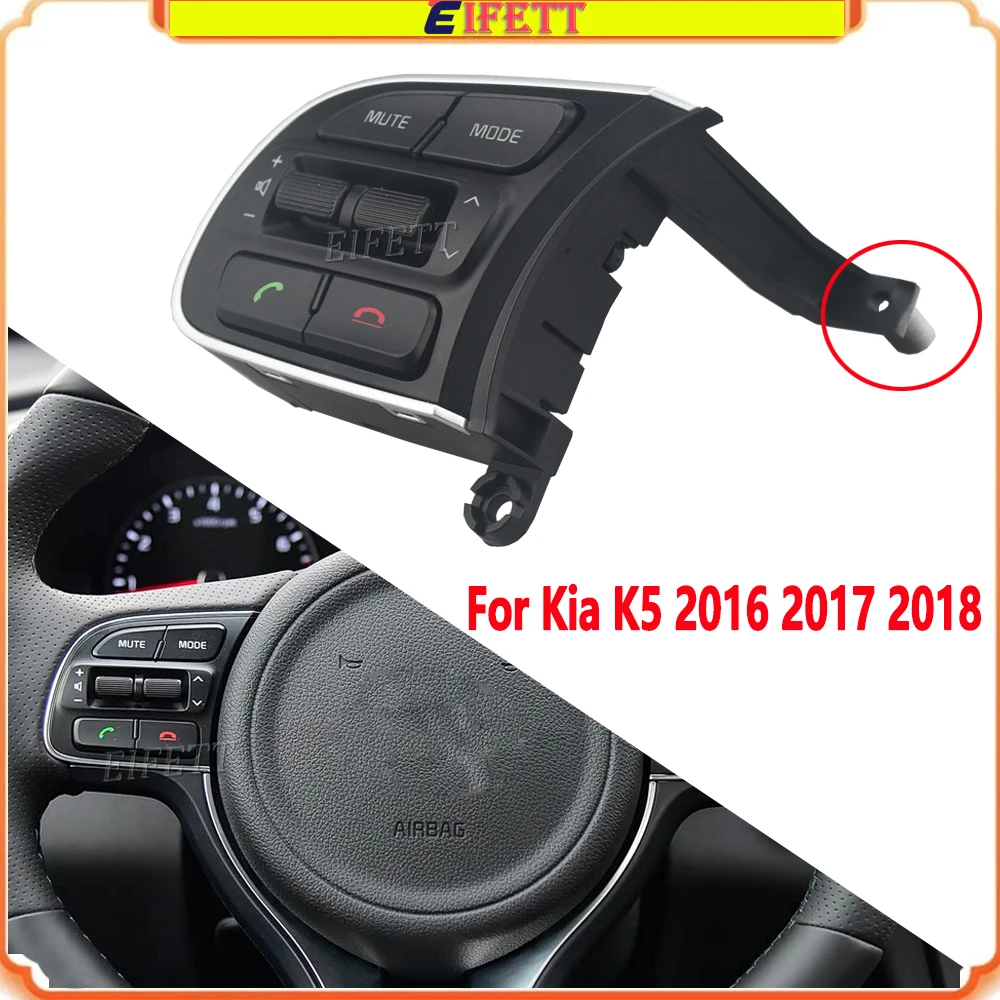 Auto Prime Quality  Steering Wheel Button For Kia k5 2016 2017 2018 Volume Telephone Music Adjust Control Switch With Backlight