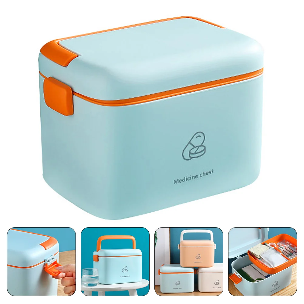 

Household Medicine Family Emergency Sundries Case Storage Container Multi-layer Versatile