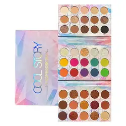 45 Colors Eyeshadow Palette Glitter Shimmer Eye Shadow Powder Matte Glitter Eyeshadow Palette Cosmetic Makeup Kit for Beginners