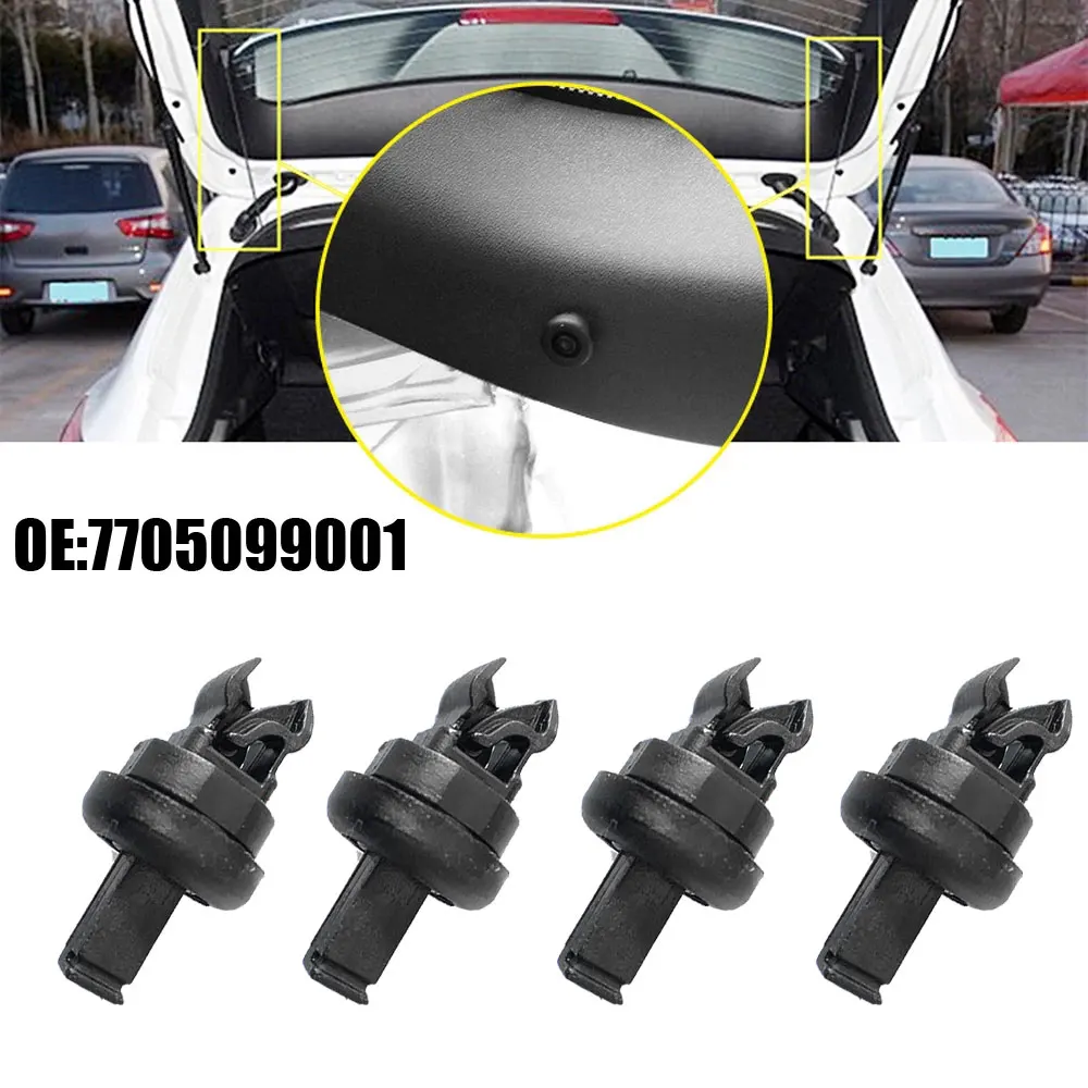 

4pcs 7705099001 Car Rear Boot Parcel Shelf String Hanger Brakcet Clips for Renault Clio Megane Scenic Laguna Modus MK1 MK2 MK3