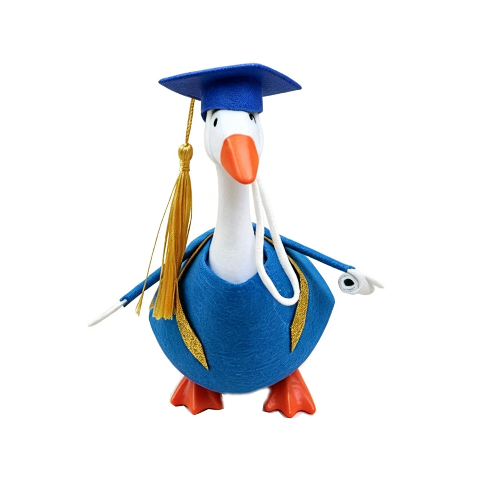 Graduation Desk Goose Outfits for 7inch Goose, Cute Graduation Gown and Cap, Mini Goose Outfits view 4