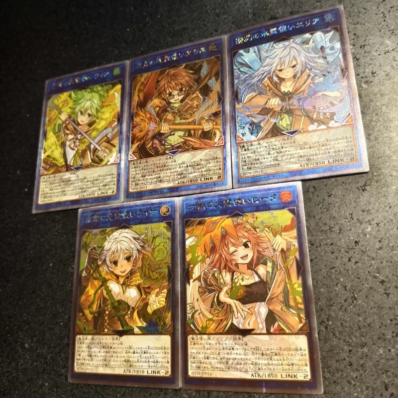 Yu-Gi-Oh! DIY Charmer 5 stks/set Zelfgemaakte Kaart Fuzichoko Schilders 4th Bullet Lyna De Light Charmer Game Collection Card speelgoed Gift