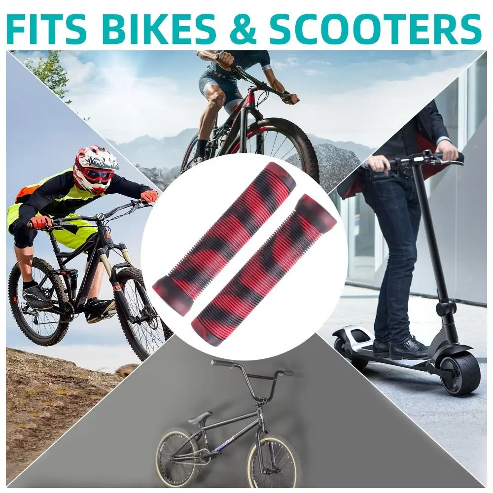 Nieuwe rubberen fietsstuurgrepen antislip 6 kleuren fietsaccessoires schokbestendig MTB-textuur buitensporten