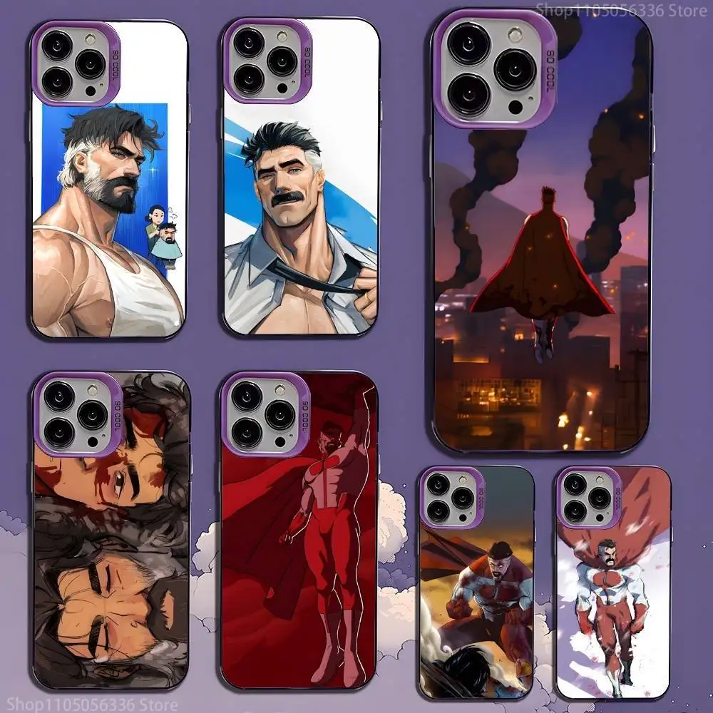 

I-Invincible comics Phone Case For iPhone 16,15,14,13,12,11,Mini,Pro,SE,MAX,plus,Purple Matte Silicone Cover