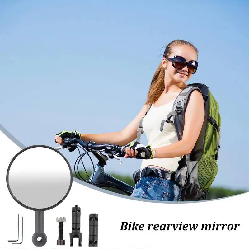 Rear View Mirror For Bike High Definition Mountain Bike Mirror Handlebar Bike Mirrors Anti-Scratch Electric Bike Mirrors Bicycle