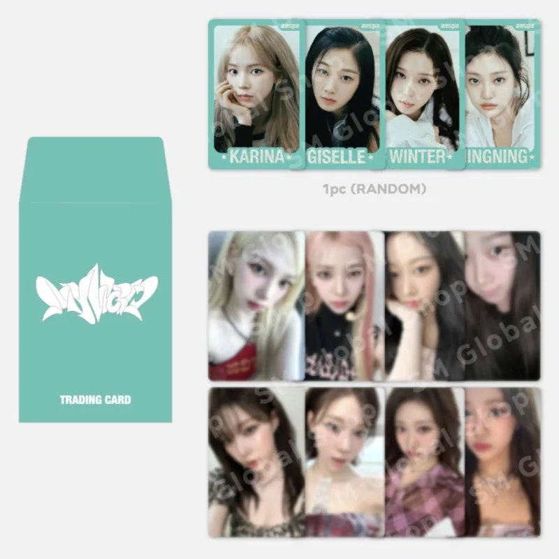 Kpop Idol Æ Winter Karina Ningning Giselle Mijn Wereld Smtown Photocard Willekeurige Ruilkaart Set Een Nieuwe