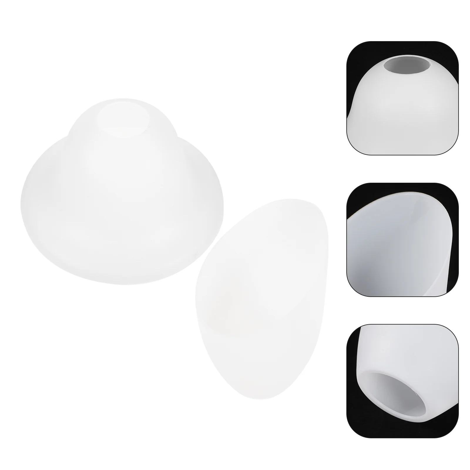 

2Pcs Horseshoe Plastic Lampshades Durable Replacement Floor Lamp Shades Unique Umbrella Shape Soft Light Cover for Home