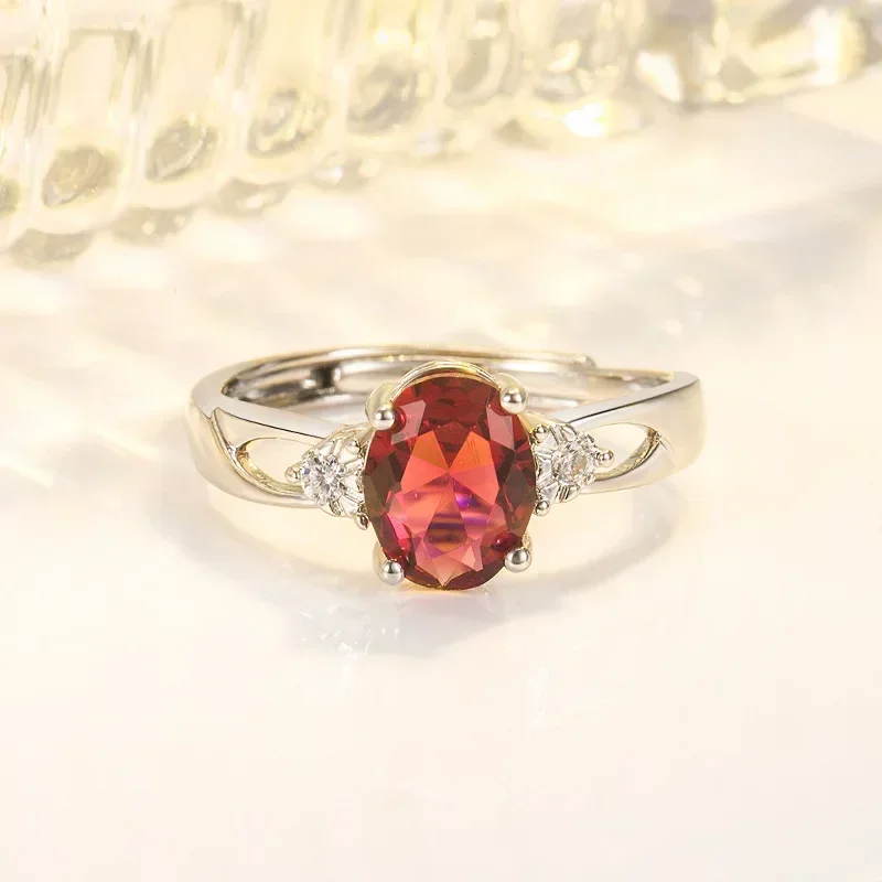 Anillo De piedras preciosas De rubí De Plata De Ley 925 auténtica para mujer, Anillos De plata 925, joyería De piedras preciosas De rubí, joyería, caja De Anillos para mujer