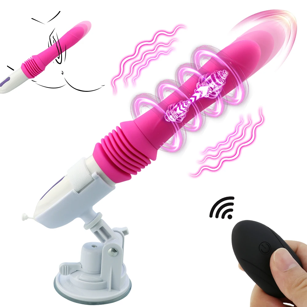 آلة مدفع تلسكوبية لاسلكية للتحكم عن بعد، جهاز استمناء لتدليك الاهتزاز للسيدات، لعبة جنسية للبالغين #1