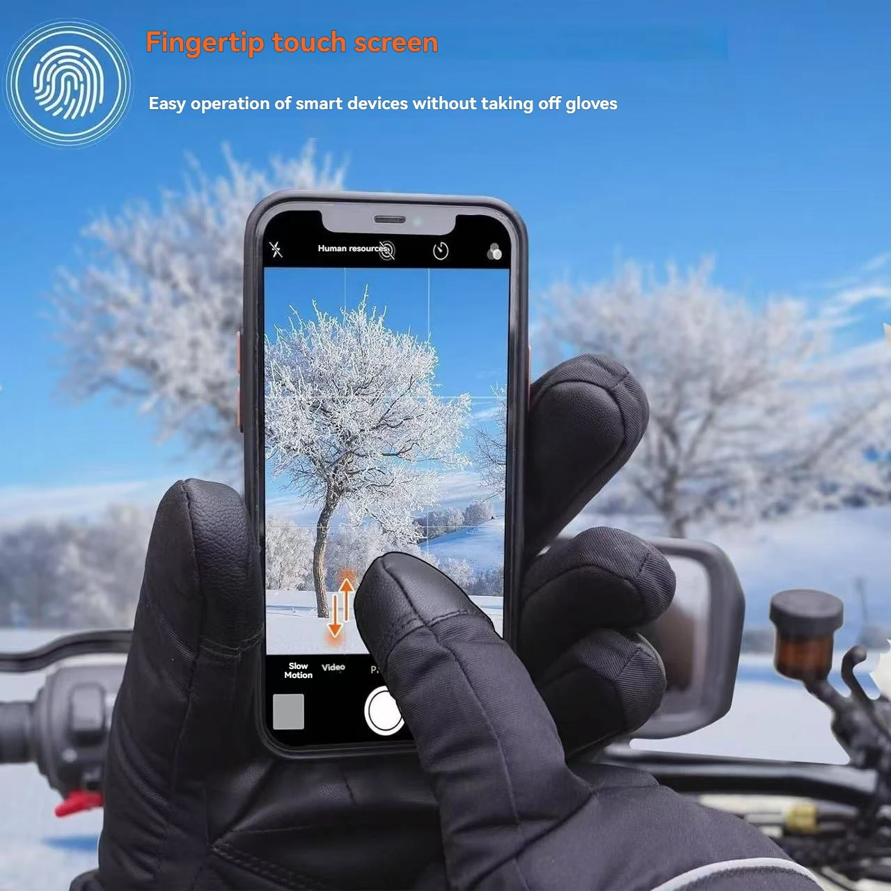 Heated Gloves Rechargeable Snowboard Gloves Liners Hand Warm Touch Screen Sport Ski Glove