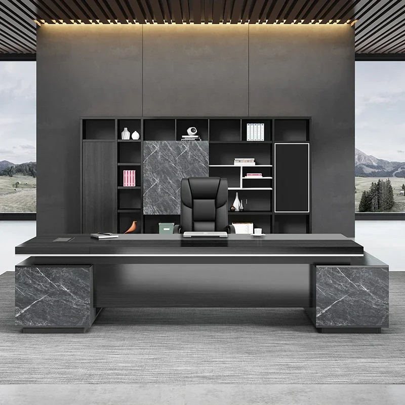 Hi L Shape Storage Drawer Executive Desk Computer Manager Corner Office Desk Luxury Bedroom Furniture Mesa Escrivaninha