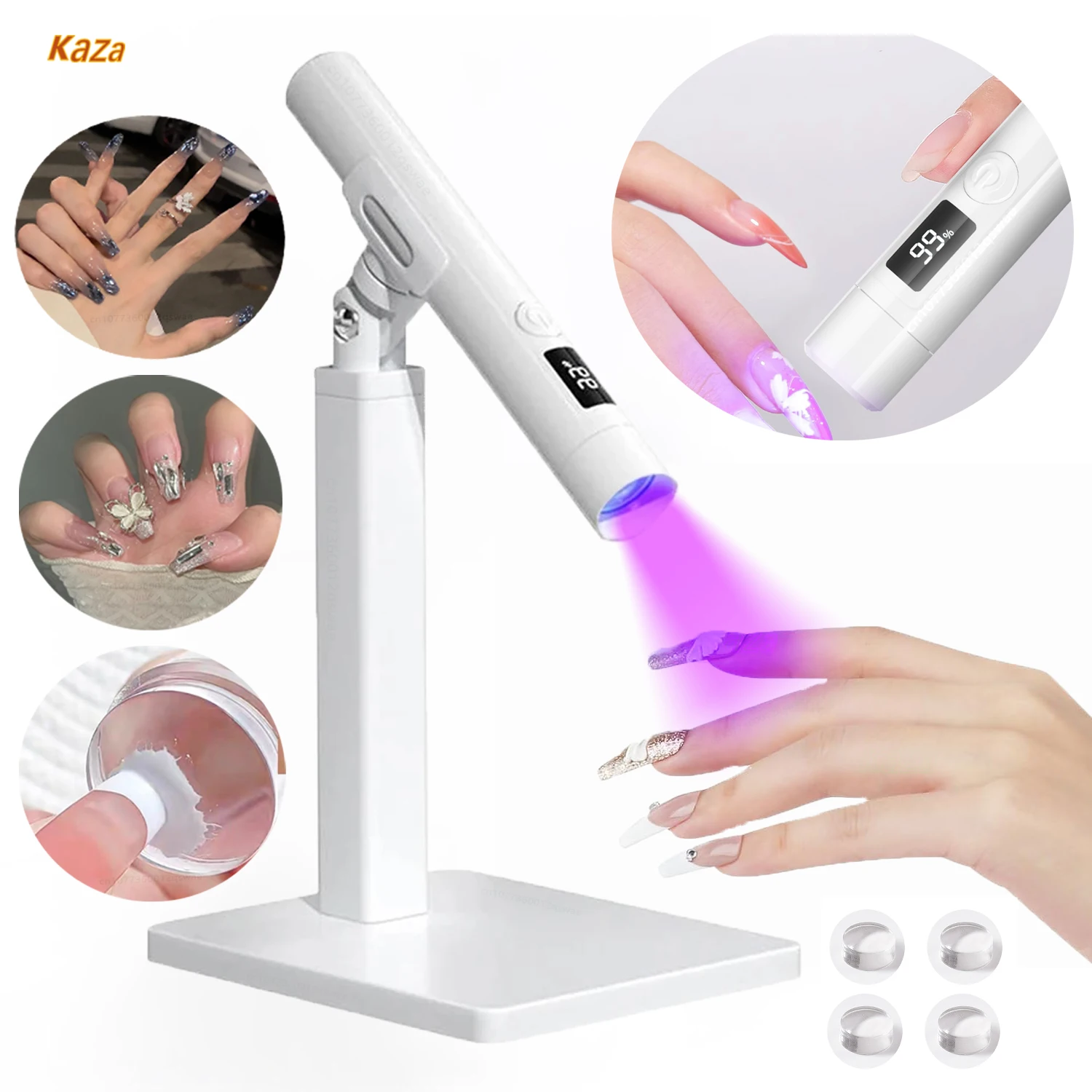 Lâmpada LED UV portátil do prego, USB Nail Dryer, Luz de secagem rápida, Handheld Manicure Lâmpada para Gel Nail Dryer