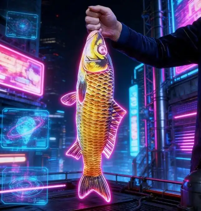 ジャンボ54cm出現魚-空手で魚が現れるマジックトリック-イリュージョンギミック小道具-マジシャンマギアアクセサリー