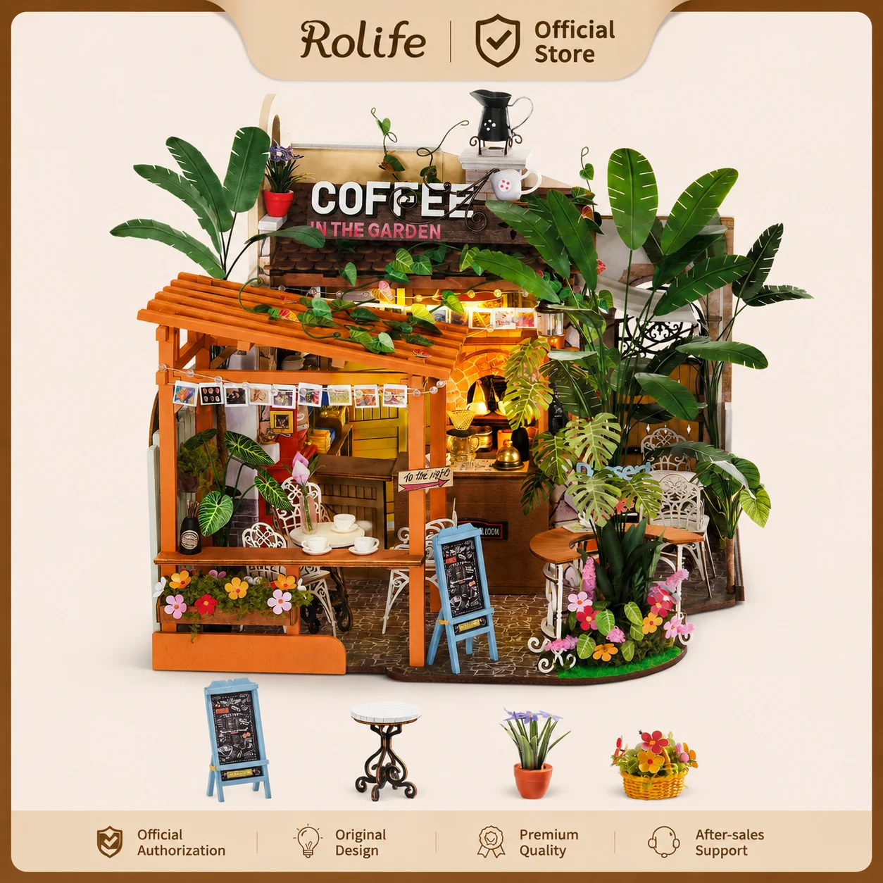 rolife-leafree-cafe-diy-miniature-house-kit-with-led-light-800-pcs-coffee-shop-3d-wooden-puzzle-model-kit-1-18-scale-for-adult