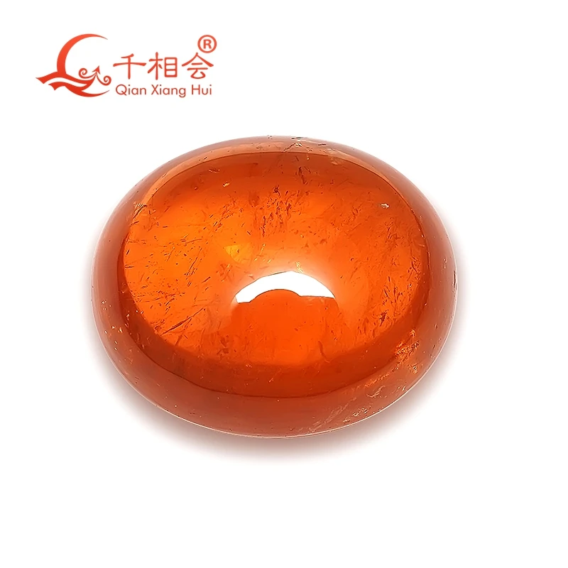 0.91ct -2.97CT oval flat back Cabochon Natural Florencite Vivid Orange Fanta Garnet   Loose Gemstone GRC certificated