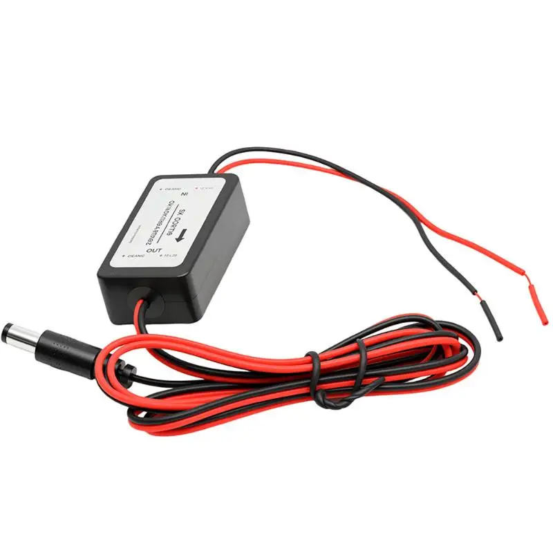 1Pc 12V DC Power Relay Capacitor Filter Connector Car Rear View Rectifier For Reverse Camera Solve Ripple Anti-interference