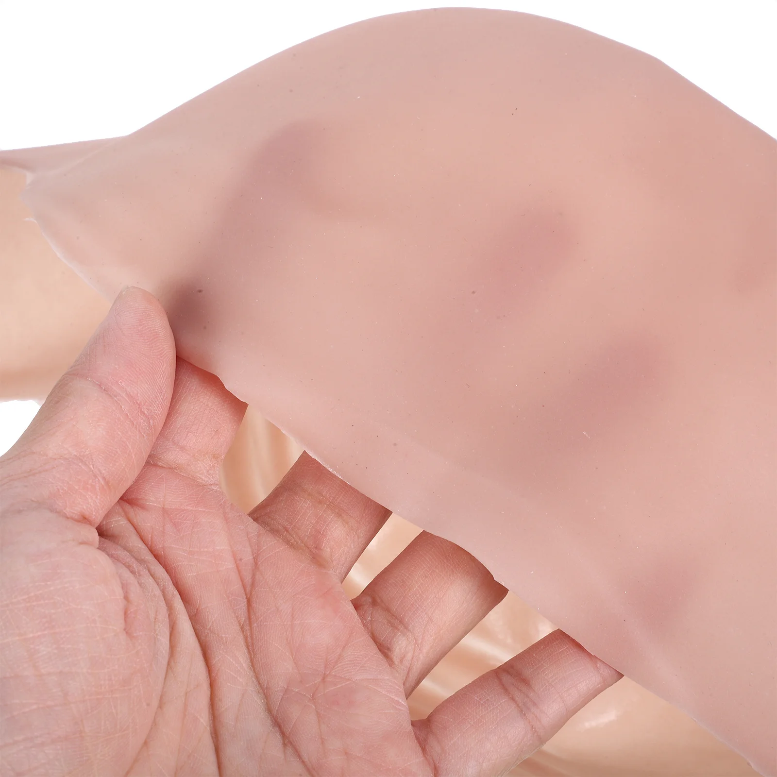 1 مجموعة غطاء سيليكون للبالغين غطاء رأس تأثيري قبعات ماكياج الراهب الطرف الديكور اكسسوارات أصلع كاب ل تأثيري