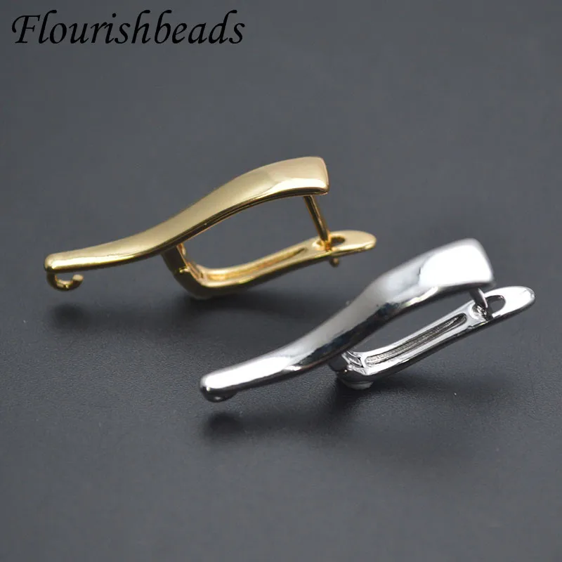 20pcs/lot 18k Gold Plated Handmade DIY Earring Accessory Earring Hooks Clasps Earwires Fastener for Jewelry Making