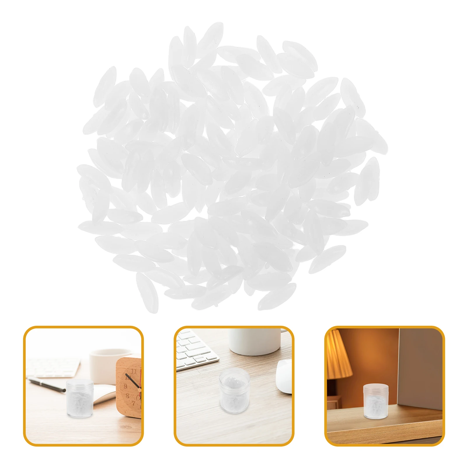 

2 Bottles Simulation Rice Model Fake Cooked Rices Decor Decorative Artificial Pvc Food Models