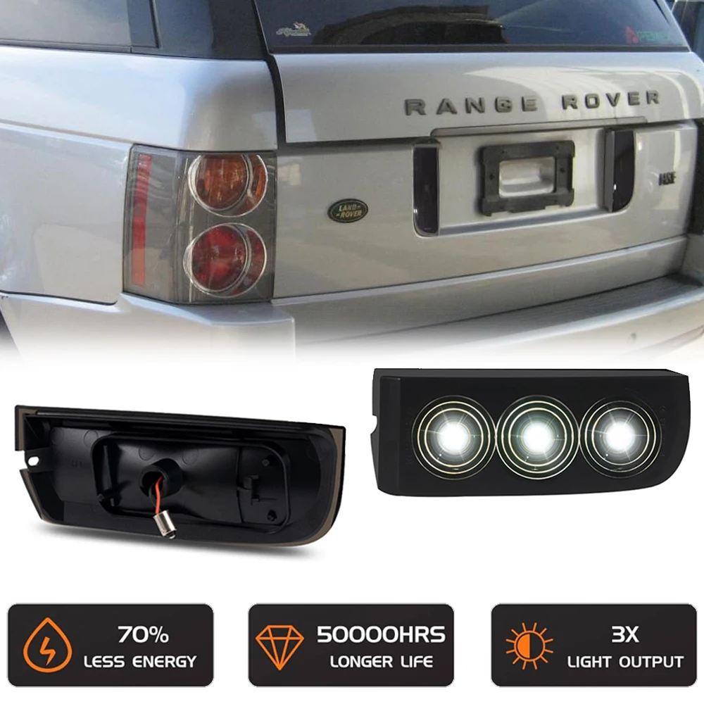 3SMD LED Rear Number License Plate Backup Light for Land Rover Range Rover L322 2003-2012 Auto Parts XFD000043