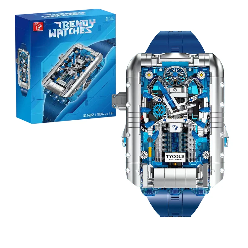 1006pcs MOC Technical Creativity Mechanical Watches Building Blocks Bricks Assembling Model DIY Toys for Boys Birthday Gift Set