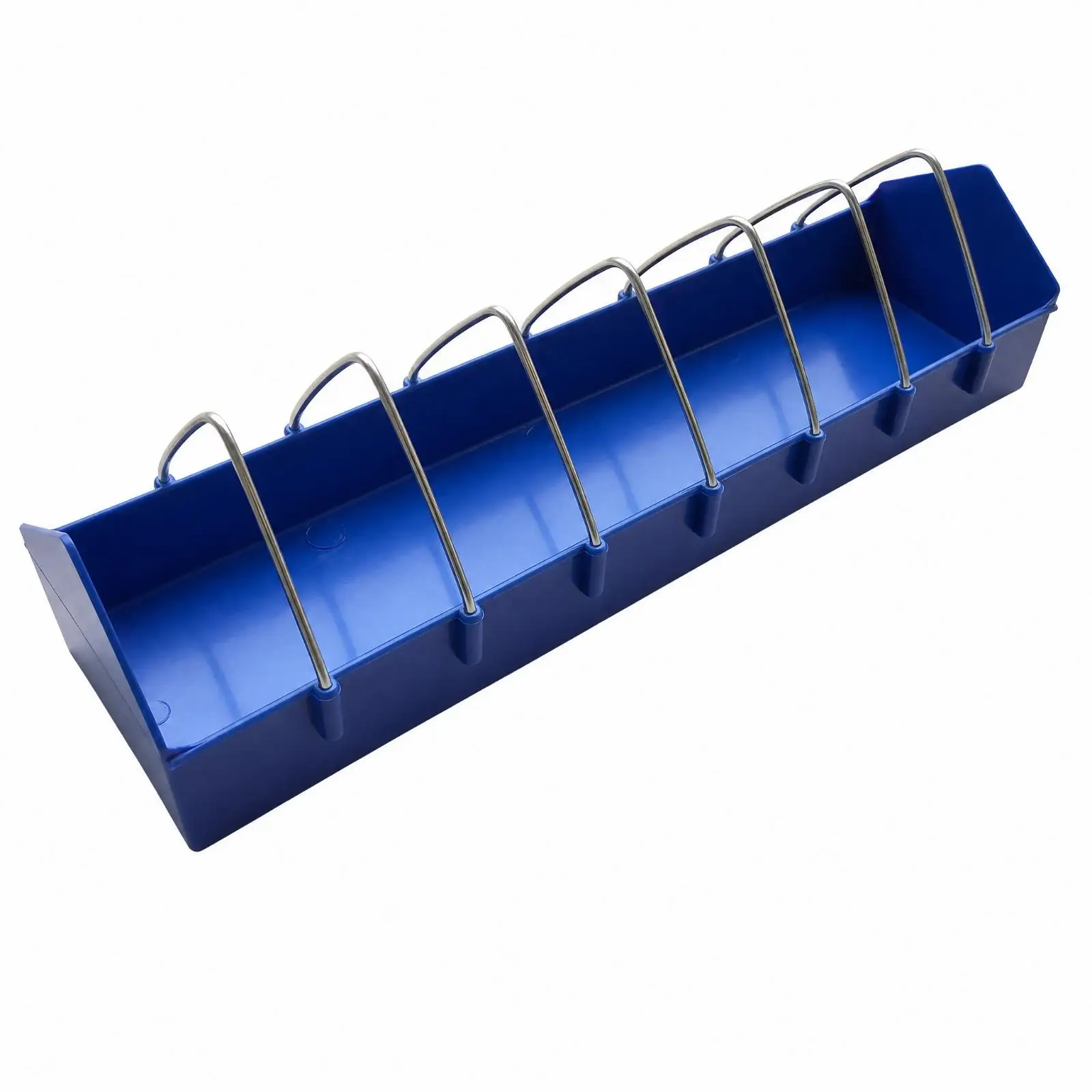 Chicken Feeder Automatic Poultry Trough Plastic Durable Bird Dispenser for Pigeons Small Aviary Open Feed Channel Design