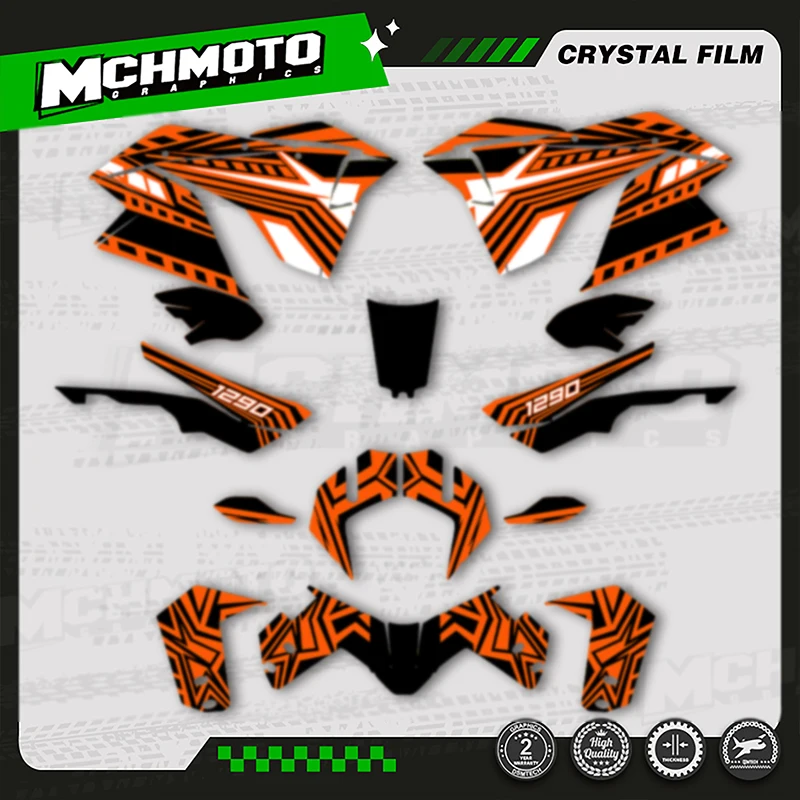 

MCHMFG For KTM ADV 1290 R S 2017 2018 2019 2020 Motorcycle Graphics Decals Stickers Kits Number Name Custom