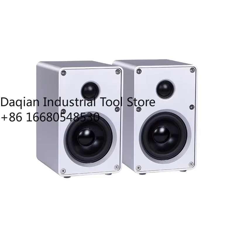 30W 4 Inch Aluminum Alloy CNC Active Speaker Home Theater System Bookshelf Speaker Blueteeth Amplifier Sound Speaker a Pair