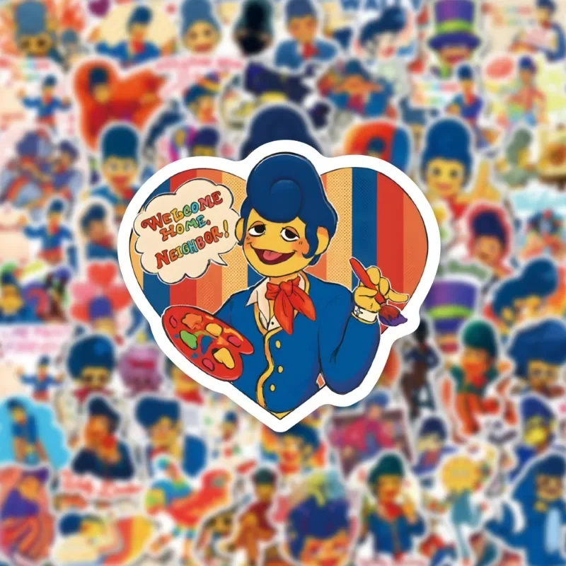 60шт ‌ Наклейки с героями мультфильмов Wally Darling, чемодан, чашка для воды, канцелярские принадлежности, мобильный телефон, автомобиль, скутер, ноутбук, украшение на холодильник